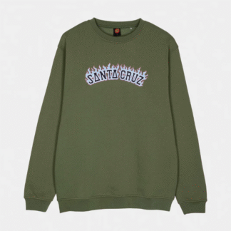 SUDADERA SANTA CRUZ BURNT COLLEGIATE VERDE