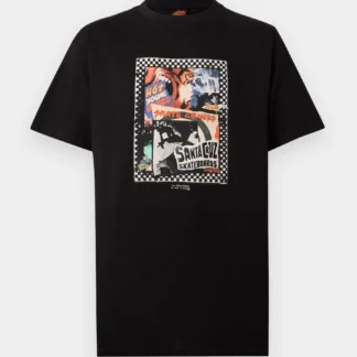 CAMISETA SANTA CRUZ AD COLLAGE FRONT NEGRA